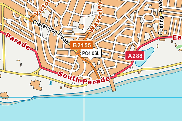 PO4 0SL map - OS VectorMap District (Ordnance Survey)