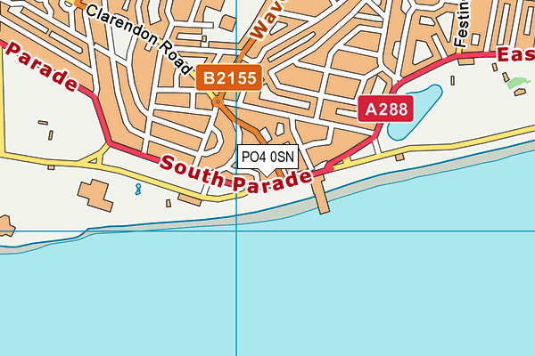 PO4 0SN map - OS VectorMap District (Ordnance Survey)