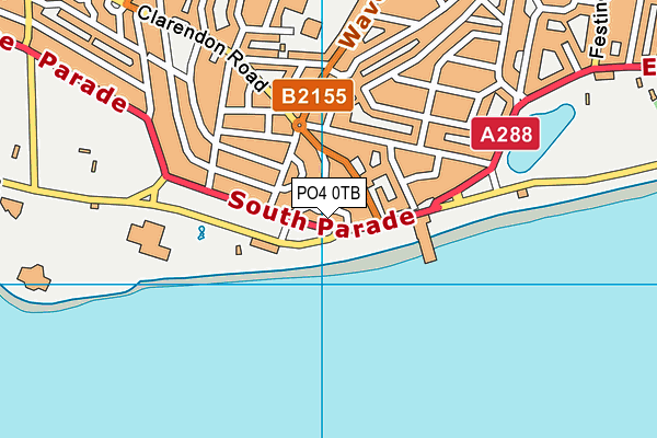 PO4 0TB map - OS VectorMap District (Ordnance Survey)