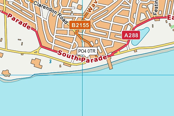 PO4 0TR map - OS VectorMap District (Ordnance Survey)