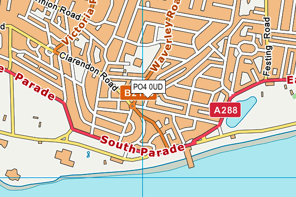 PO4 0UD map - OS VectorMap District (Ordnance Survey)