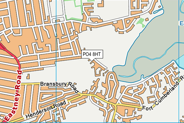 PO4 8HT map - OS VectorMap District (Ordnance Survey)