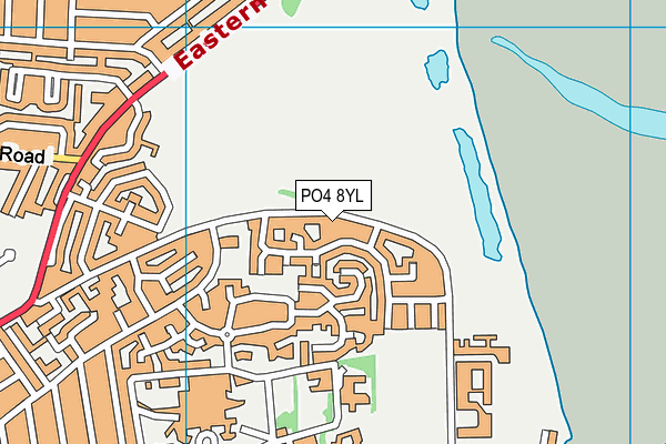 PO4 8YL map - OS VectorMap District (Ordnance Survey)