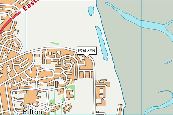 PO4 8YN map - OS VectorMap District (Ordnance Survey)