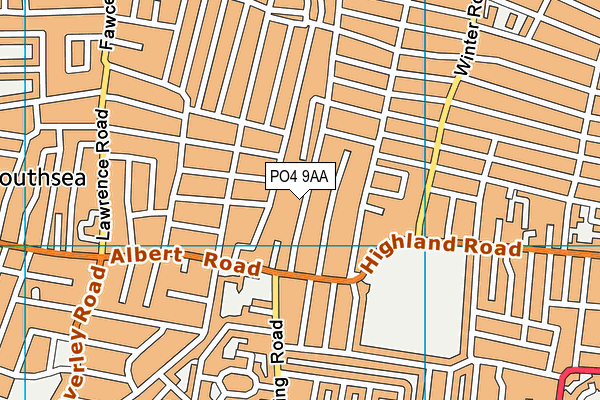 PO4 9AA map - OS VectorMap District (Ordnance Survey)