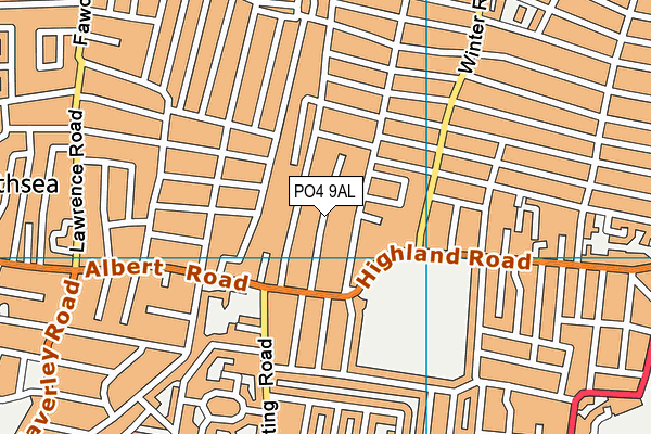 PO4 9AL map - OS VectorMap District (Ordnance Survey)