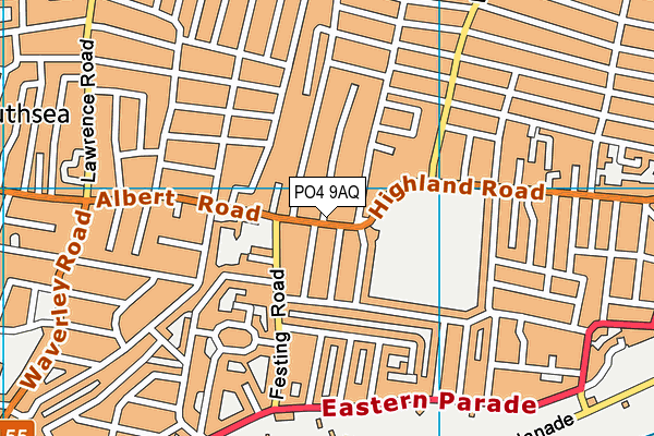 PO4 9AQ map - OS VectorMap District (Ordnance Survey)