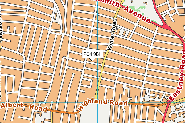 PO4 9BH map - OS VectorMap District (Ordnance Survey)