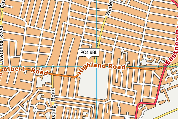 PO4 9BL map - OS VectorMap District (Ordnance Survey)