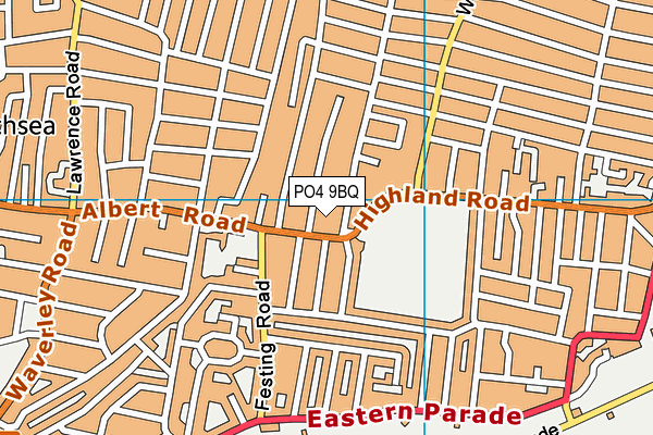 PO4 9BQ map - OS VectorMap District (Ordnance Survey)