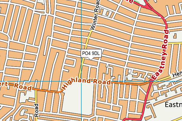 PO4 9DL map - OS VectorMap District (Ordnance Survey)