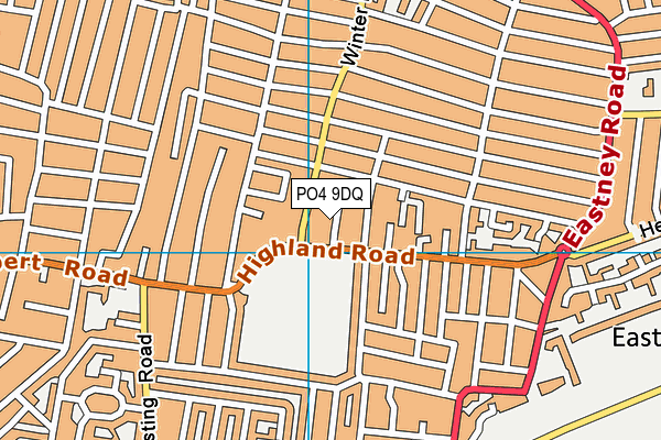 PO4 9DQ map - OS VectorMap District (Ordnance Survey)