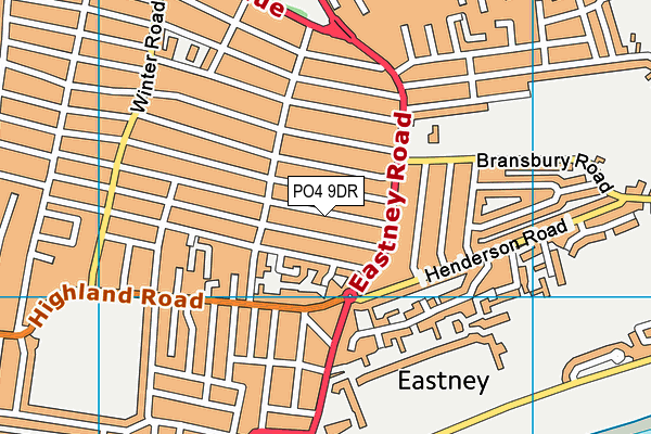 PO4 9DR map - OS VectorMap District (Ordnance Survey)