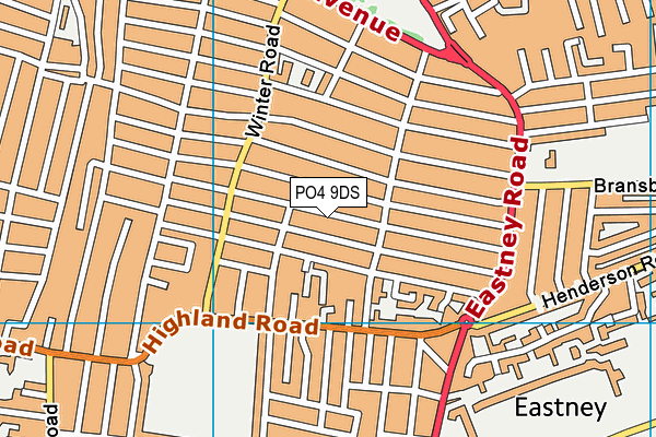 PO4 9DS map - OS VectorMap District (Ordnance Survey)