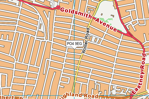 PO4 9EG map - OS VectorMap District (Ordnance Survey)