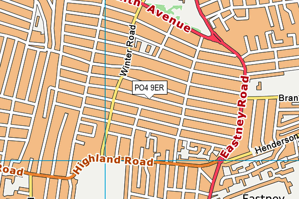 PO4 9ER map - OS VectorMap District (Ordnance Survey)