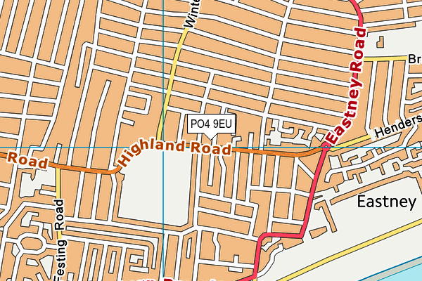 PO4 9EU map - OS VectorMap District (Ordnance Survey)