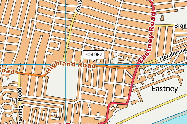 PO4 9EZ map - OS VectorMap District (Ordnance Survey)