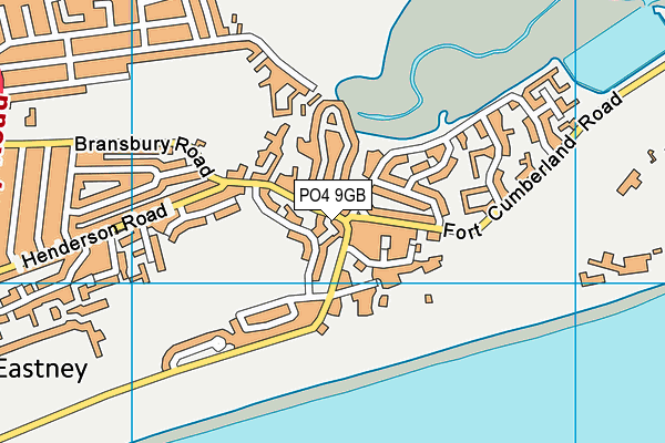 PO4 9GB map - OS VectorMap District (Ordnance Survey)