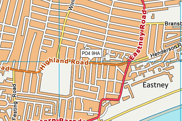 PO4 9HA map - OS VectorMap District (Ordnance Survey)