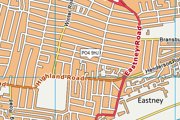 PO4 9HJ map - OS VectorMap District (Ordnance Survey)