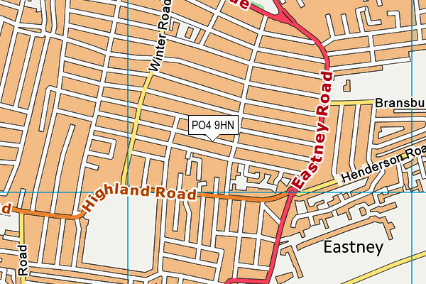 PO4 9HN map - OS VectorMap District (Ordnance Survey)