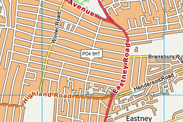 PO4 9HT map - OS VectorMap District (Ordnance Survey)