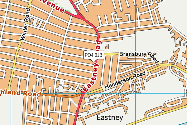 PO4 9JB map - OS VectorMap District (Ordnance Survey)