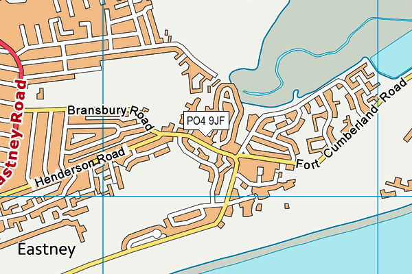 PO4 9JF map - OS VectorMap District (Ordnance Survey)