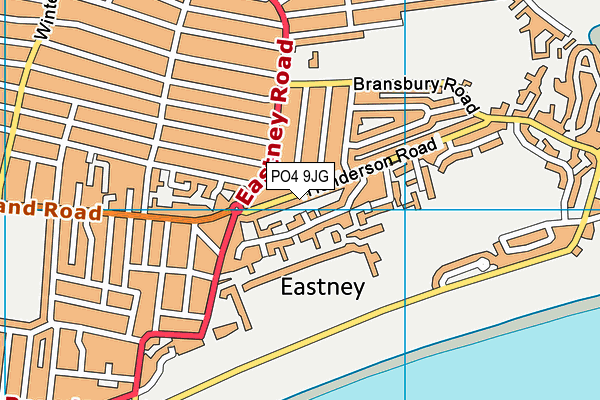 PO4 9JG map - OS VectorMap District (Ordnance Survey)