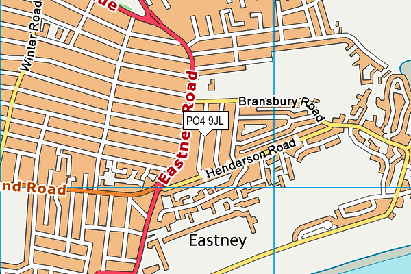 PO4 9JL map - OS VectorMap District (Ordnance Survey)