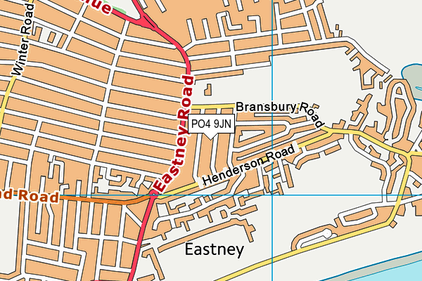 PO4 9JN map - OS VectorMap District (Ordnance Survey)