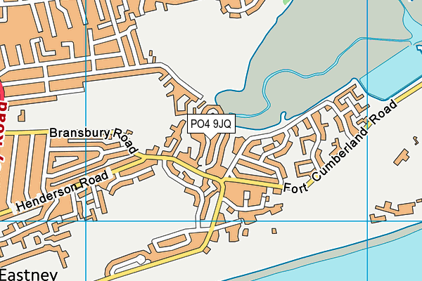 PO4 9JQ map - OS VectorMap District (Ordnance Survey)