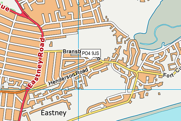 PO4 9JS map - OS VectorMap District (Ordnance Survey)