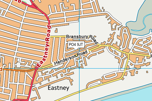 PO4 9JT map - OS VectorMap District (Ordnance Survey)