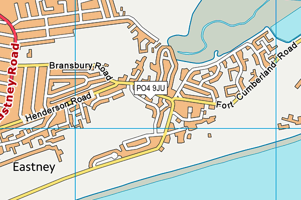 PO4 9JU map - OS VectorMap District (Ordnance Survey)