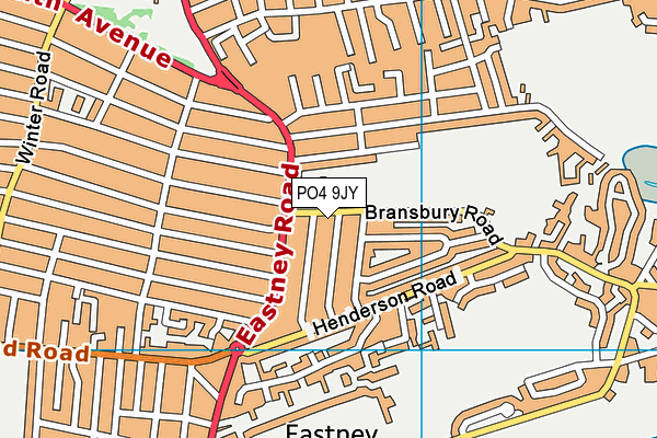 PO4 9JY map - OS VectorMap District (Ordnance Survey)