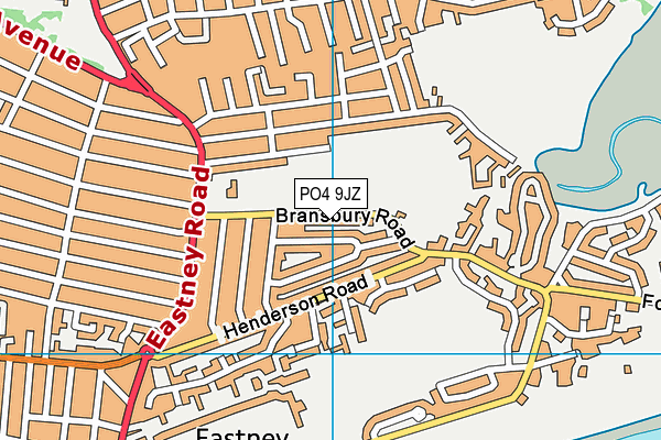 PO4 9JZ map - OS VectorMap District (Ordnance Survey)