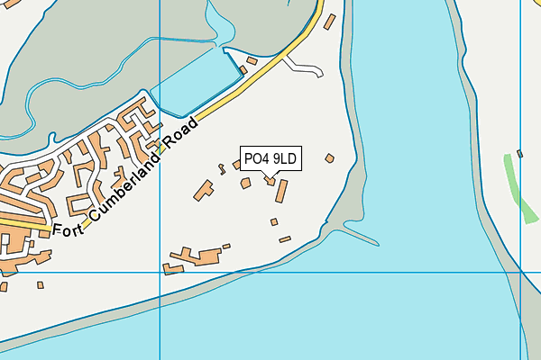 PO4 9LD map - OS VectorMap District (Ordnance Survey)