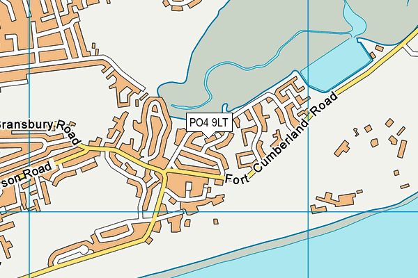 PO4 9LT map - OS VectorMap District (Ordnance Survey)