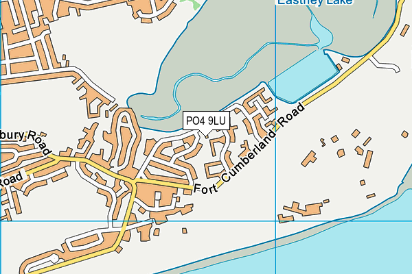 PO4 9LU map - OS VectorMap District (Ordnance Survey)