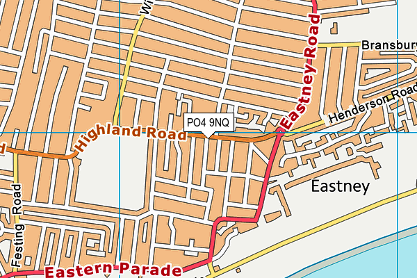 PO4 9NQ map - OS VectorMap District (Ordnance Survey)