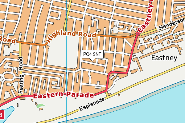 PO4 9NT map - OS VectorMap District (Ordnance Survey)