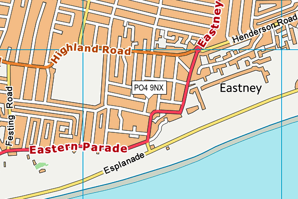 PO4 9NX map - OS VectorMap District (Ordnance Survey)