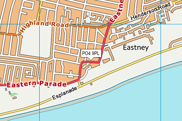 PO4 9PL map - OS VectorMap District (Ordnance Survey)