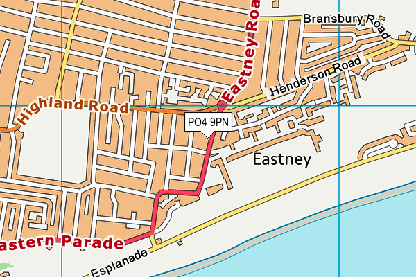 PO4 9PN map - OS VectorMap District (Ordnance Survey)