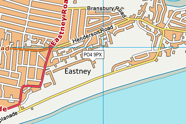 PO4 9PX map - OS VectorMap District (Ordnance Survey)