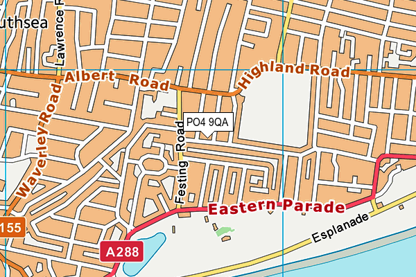 PO4 9QA map - OS VectorMap District (Ordnance Survey)