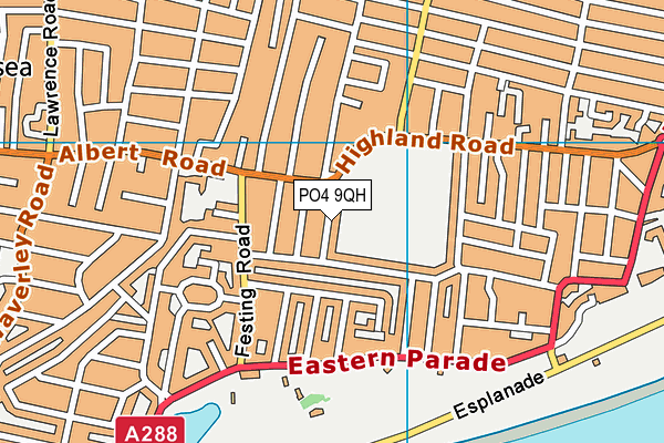 PO4 9QH map - OS VectorMap District (Ordnance Survey)