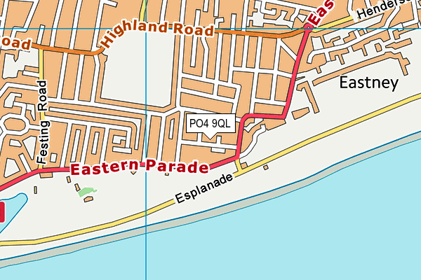 PO4 9QL map - OS VectorMap District (Ordnance Survey)